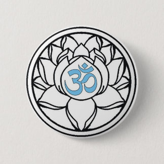 Lotus 6 Cm Round Badge