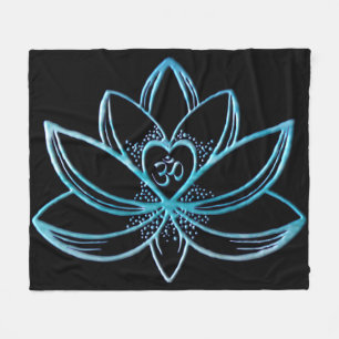 Lotus 6 fleece blanket