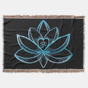 Lotus 6 throw blanket