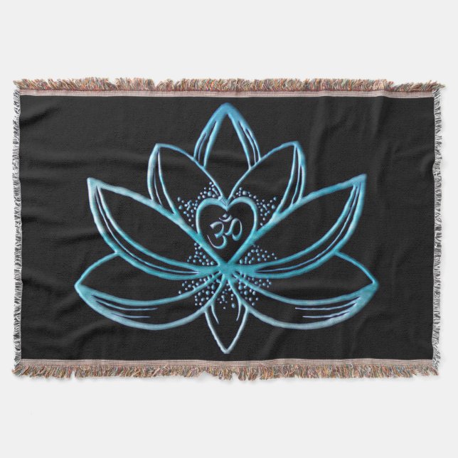 Lotus 6 throw blanket (Front)