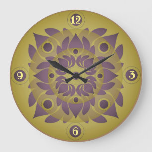 Lotus Acrylic Wall Clock