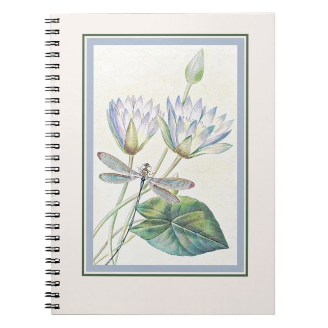 Lotus and dragonfly notebook (Front)