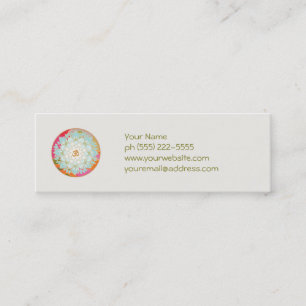 Lotus and Om Symbol Business Card