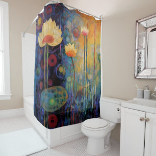 Lotus and Water Lillies Shower Curtain