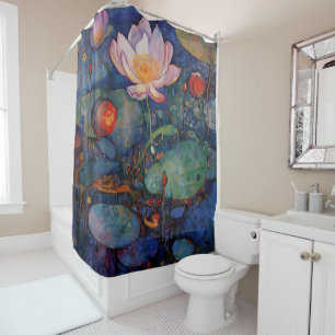 Lotus and Water Lillies Shower Curtain