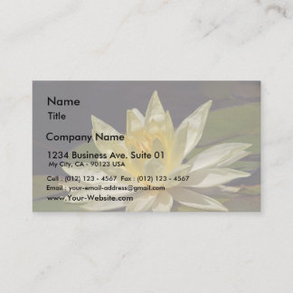 Lotus At The Reflecting Pond In Balboa Park Business Card