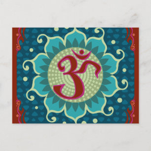 Lotus Aum - OM - Postcard