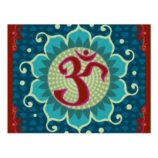 Lotus Aum - OM - Postcard