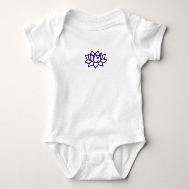 Lotus Baby Bodysuit (Front)