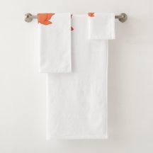 Lotus Bath Towel Set- White
