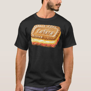 Lotus Biscoff Cookie Ice Cream Sandwich Watercolou T-Shirt