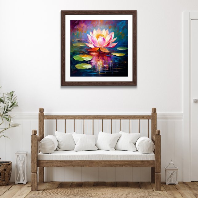 Lotus Bloom: Abstract Floral Art Poster (Creator Uploaded)