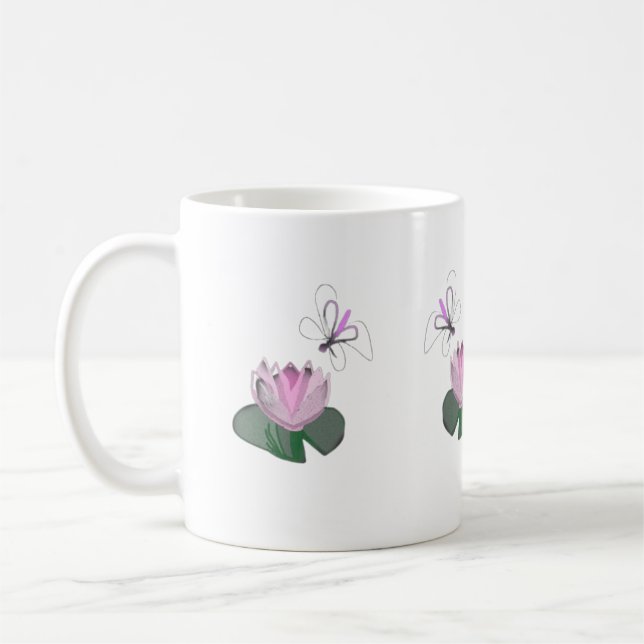 Lotus bloom coffee mug (Left)