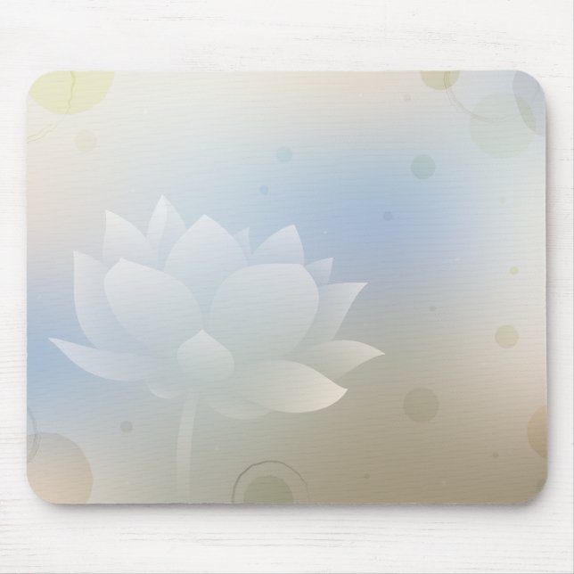 Lotus Bloom Mouse Pad (Front)