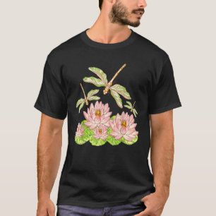 Lotus Blossom Dragonfly  Lotus T-Shirt