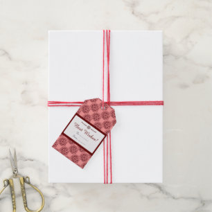 Lotus Blossom (Henna)(Red) Gift Tags