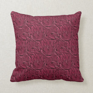 Lotus Blossom In Red Flower Art Pattern Cushion