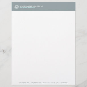 LOTUS BLOSSOM LOGO FOR HEALTH/WELLNESS Letterhead