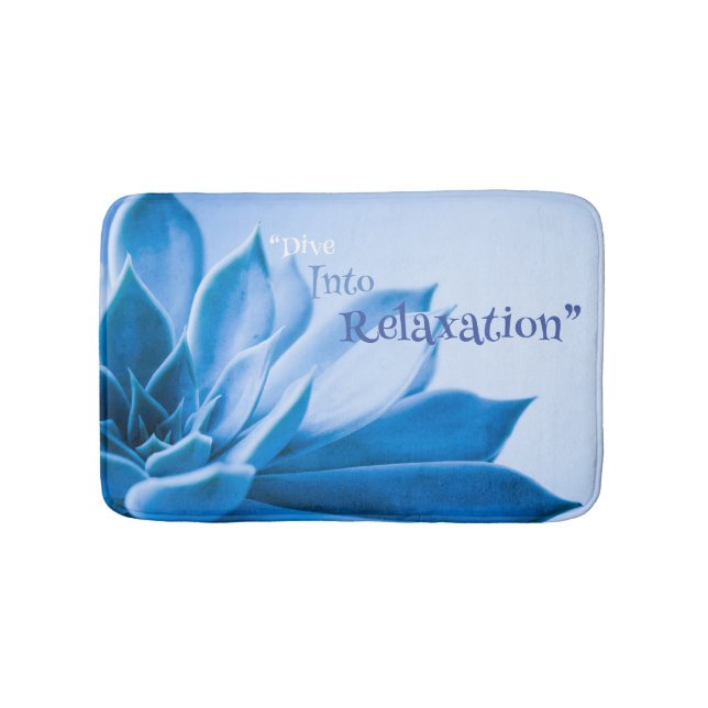 Lotus Blossom Memory Foam Bath Mat (Front)