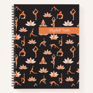 Lotus Blossom Yoga Girls Customisable Notebook