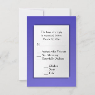 Lotus Blue RSVP with Menu
