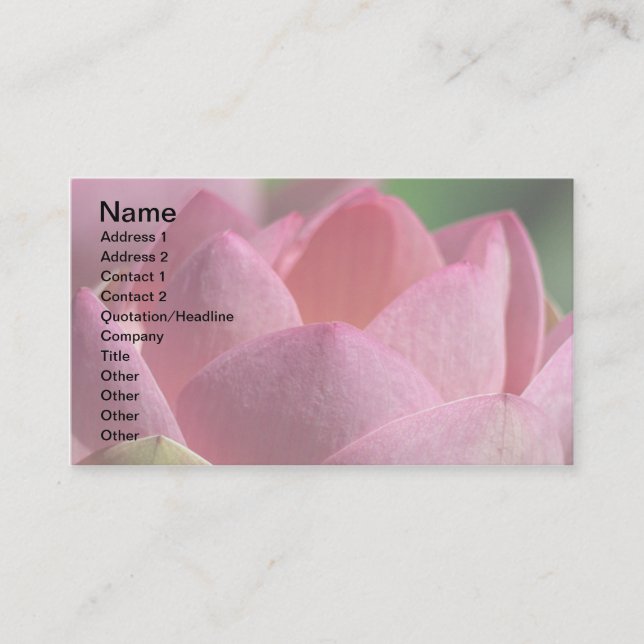 lotus business card (Front)