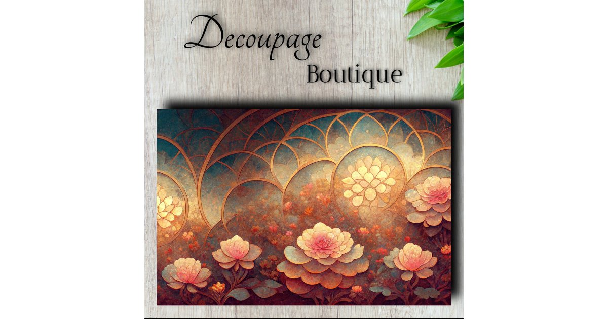 Lotus Cathedral Decoupage Tissue Paper | Zazzle