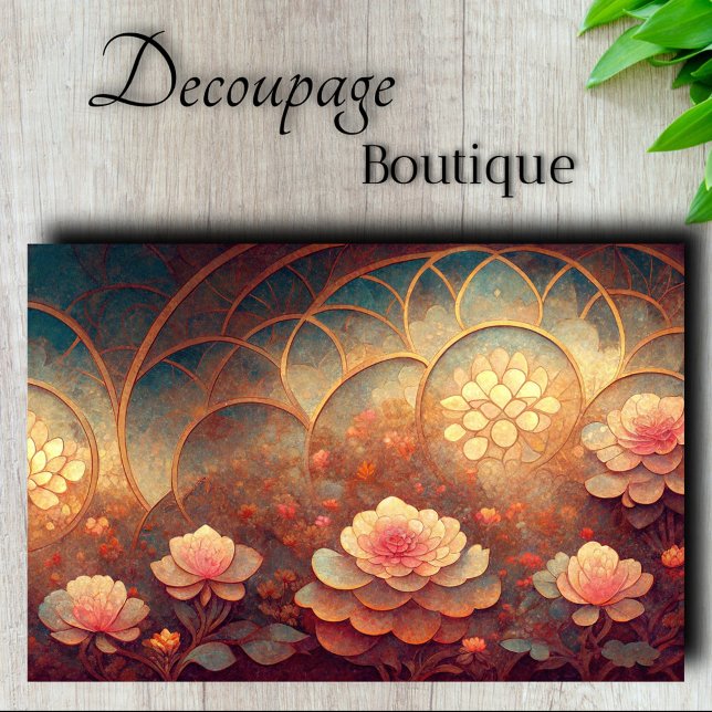 Lotus Cathedral Decoupage Tissue Paper (Lotus Cathedral Decoupage Tissue Paper)
