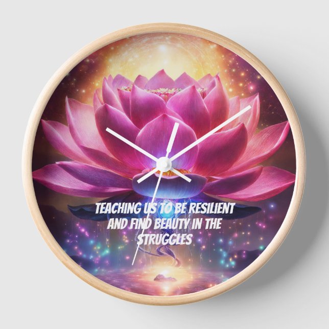 LOTUS  design wall clock (Front)