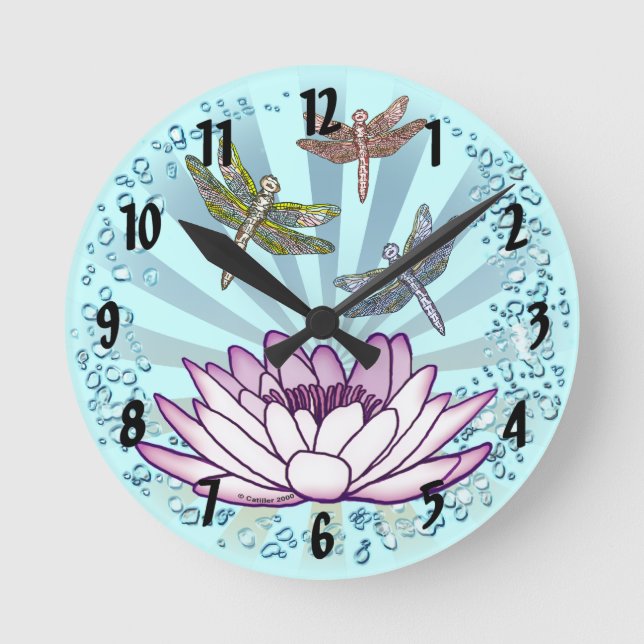 Lotus Dragonfly clock (Front)