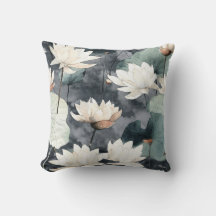 Lotus Élégance Innocente Throw Cushion - Lot003