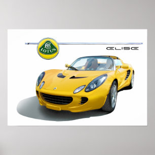 Lotus elise car poster