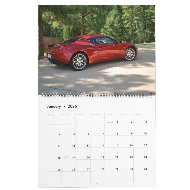 Lotus Evora 2011 Calendar (Jan 2026)