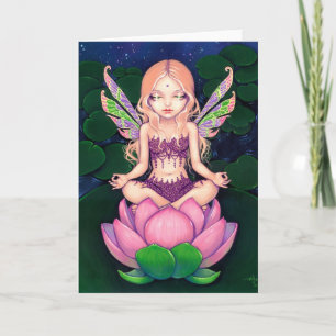 "Lotus Fairy" Greeting Card