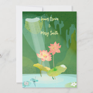 Lotus First Dance wedding Invitation