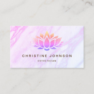 lotus floral logo business card