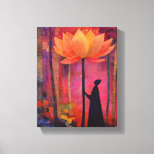 Lotus flower and angelic