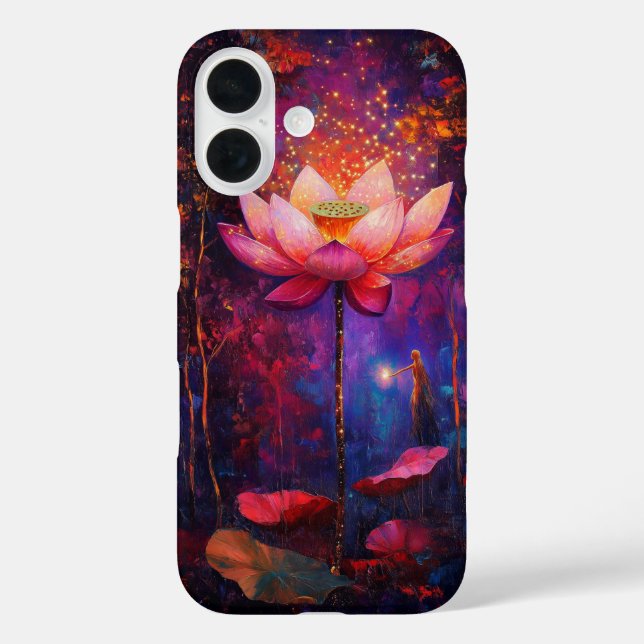 Lotus flower and angelic Case-Mate iPhone case (Back)