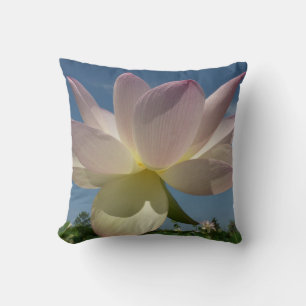 Lotus Flower and Blue Sky II Cushion