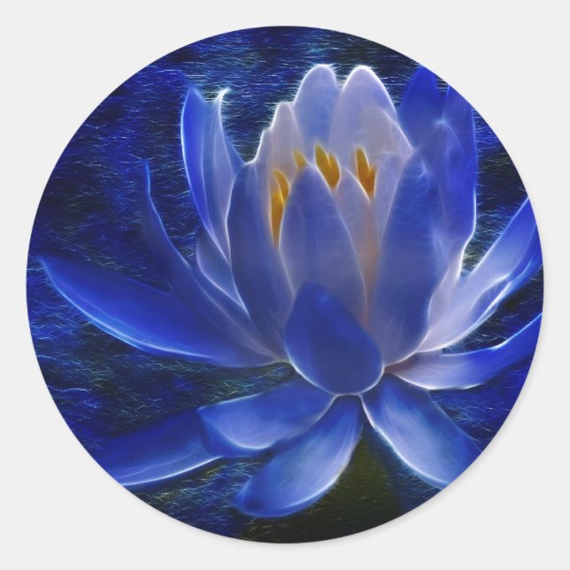 Lotus flower and its meaning classic round sticker (Front)