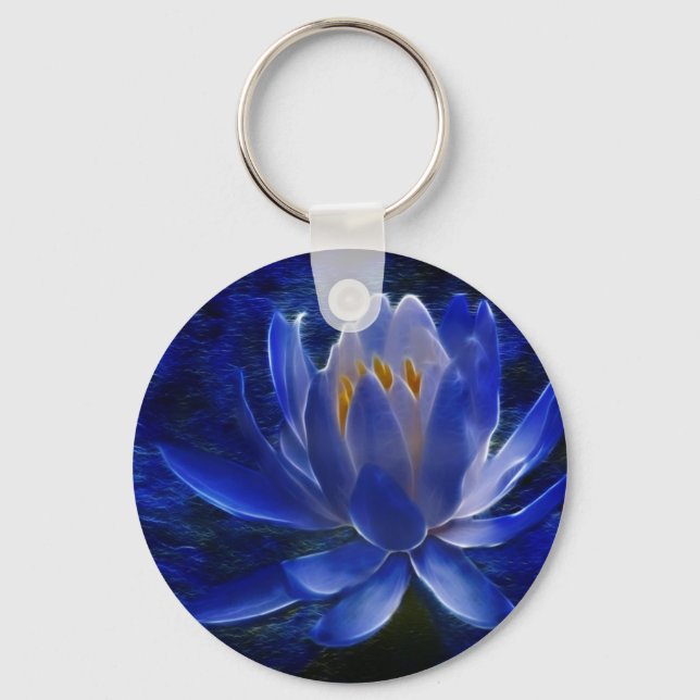 Lotus flower and its meaning key ring (Front)