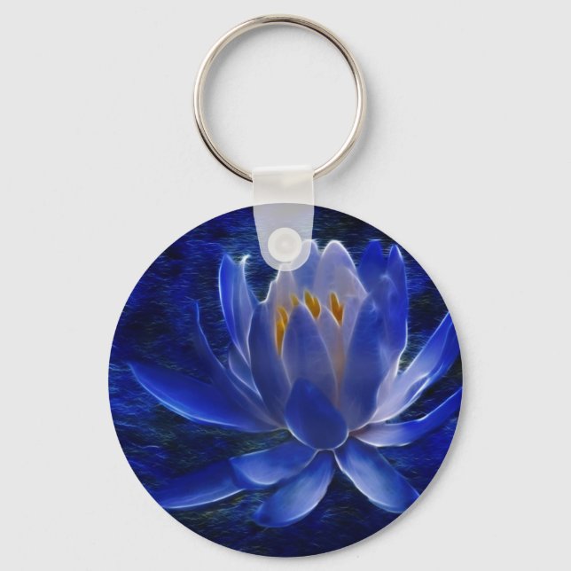 Lotus flower and its meaning key ring (Front)