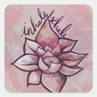 Lotus Flower Blossom Lotus Flowers Blossoms Square Sticker