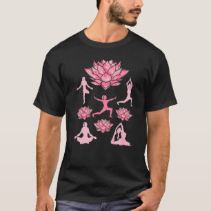 Lotus Flower Blossoms Zen Buddhist Pilates Meditat T-Shirt