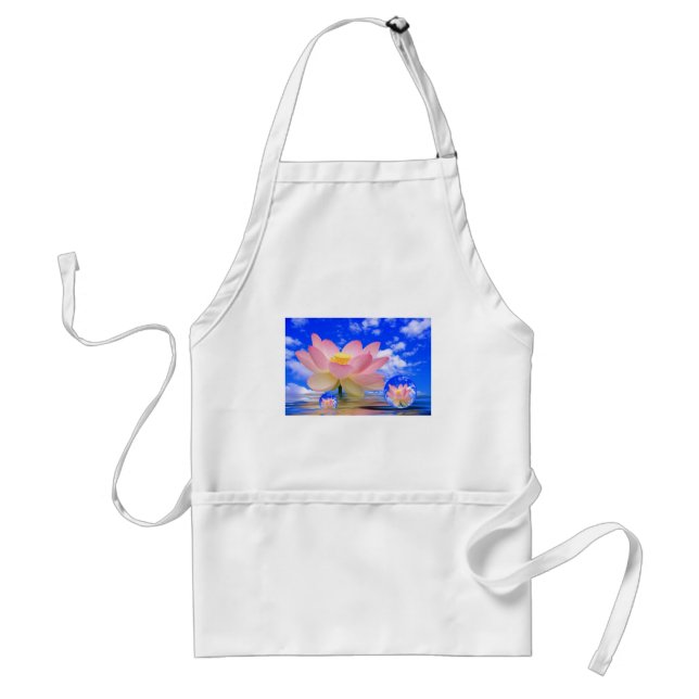 Lotus Flower Born in Water Standard Apron (Front)