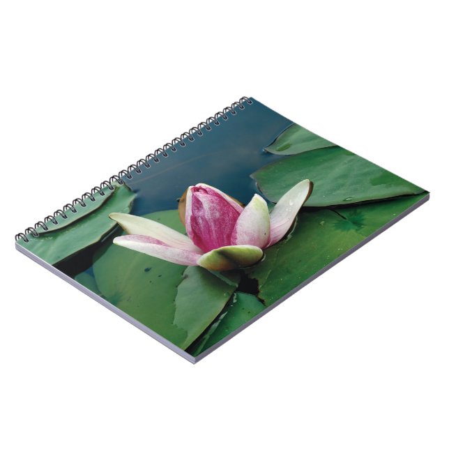 Lotus Flower Buddha Photo Notebook (80 Pages B&W) (Left Side)