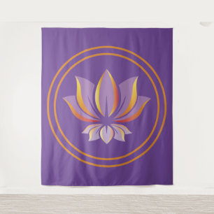 Lotus Flower Buddhism Zen Spirituality Tapestry