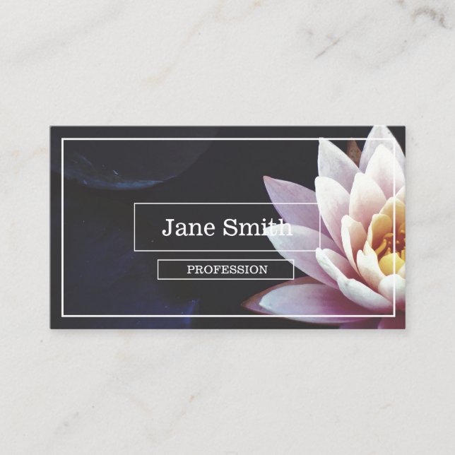 LOTUS FLOWER  BUSINESS CARD (Front)