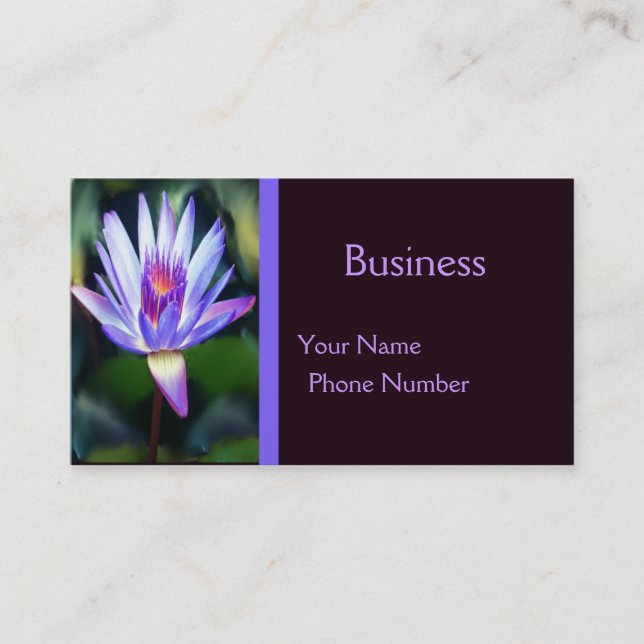 Lotus Flower Business Card (Front)