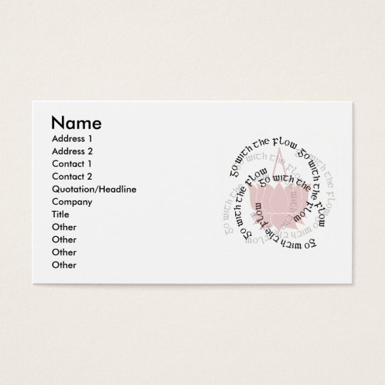 Lotus Flower Business Card